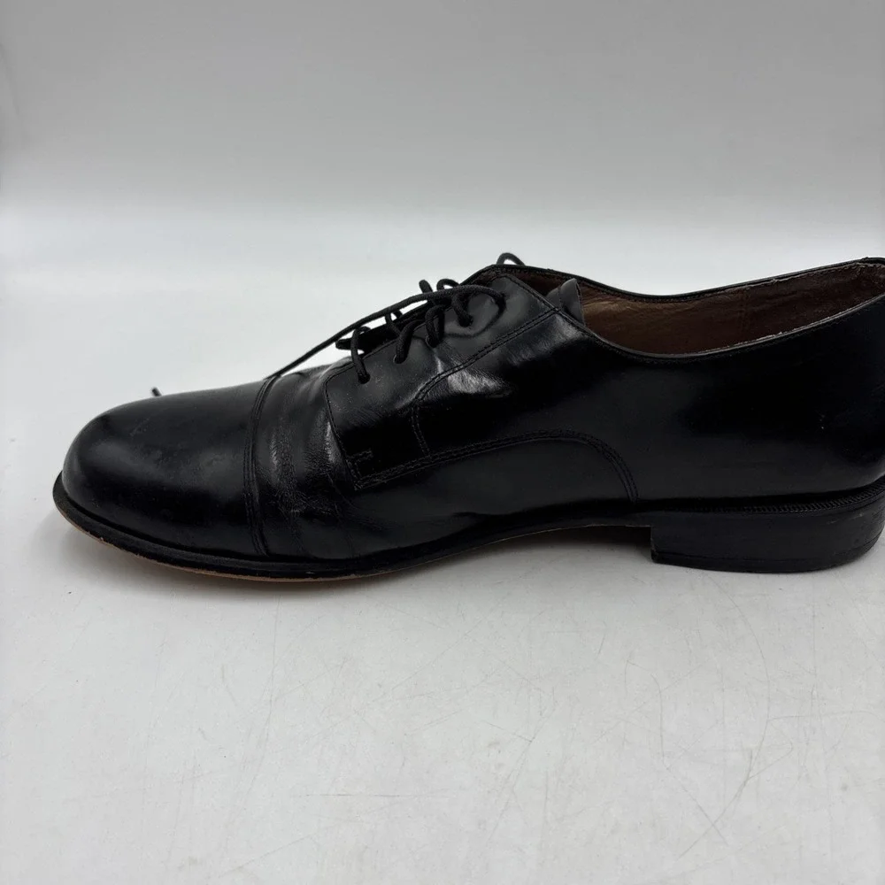 Bostonian Shoes Mens Size 11M Black Leather Cap Toe Oxford Dress Made In USA